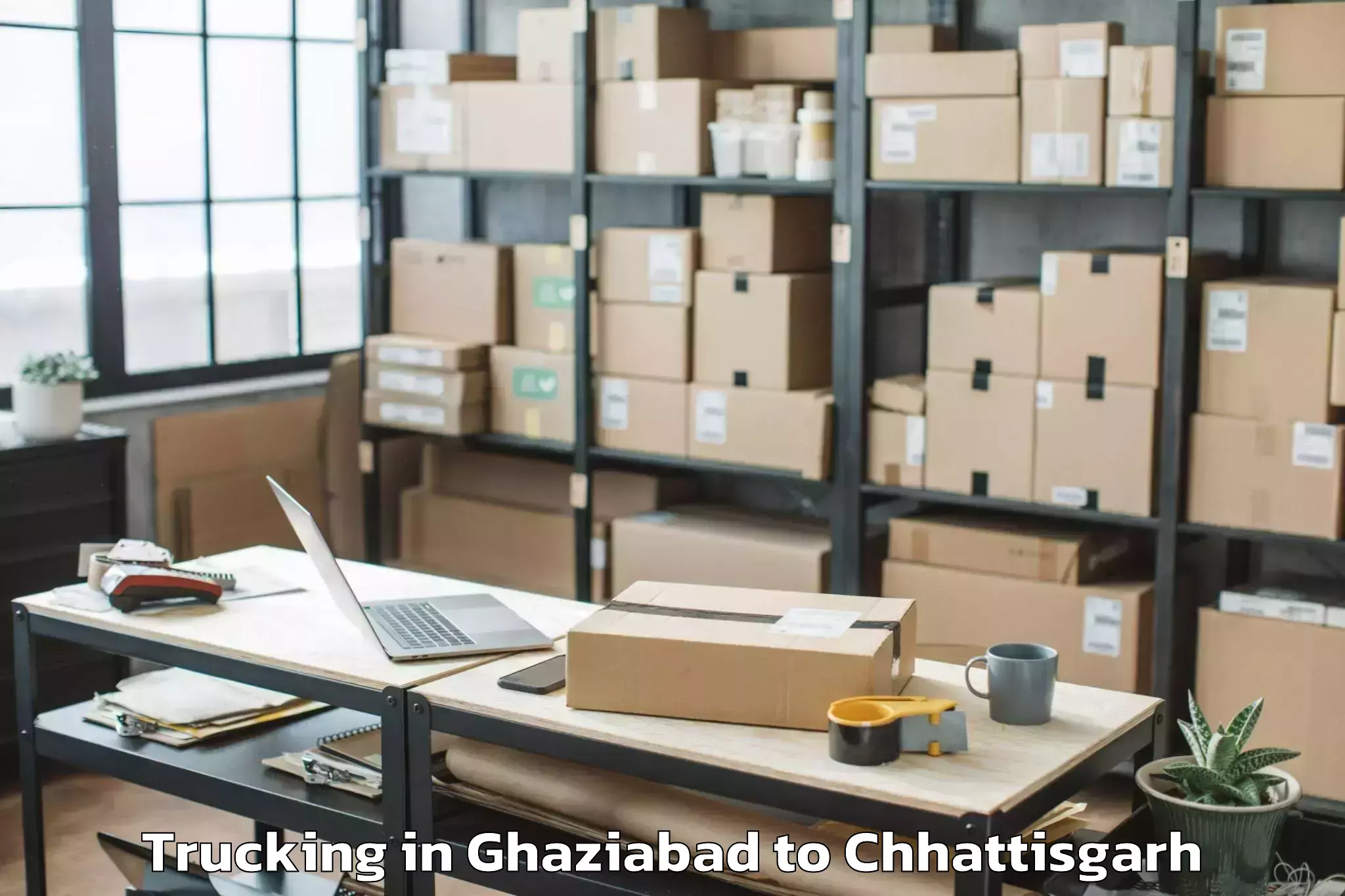 Affordable Ghaziabad to Sarangarh Trucking